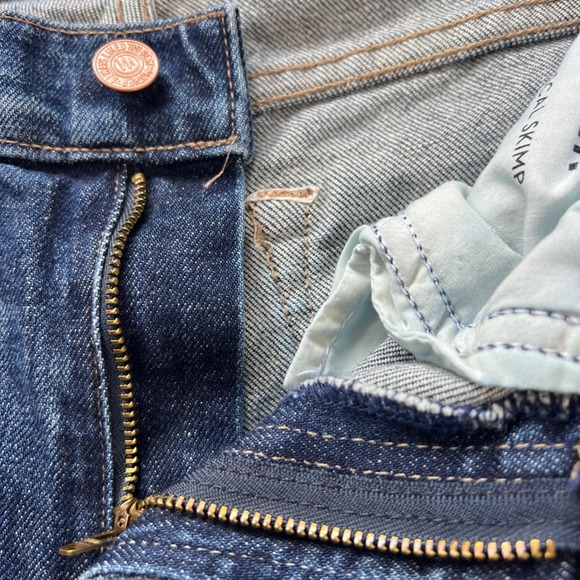 MOTHER The Rascal Skimp Jeans Womens Size 26x26 Yee Haw Distressed Medium Denim - Picture 8 of 15